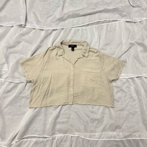 Forever 21 Cropped Button Down Shirt